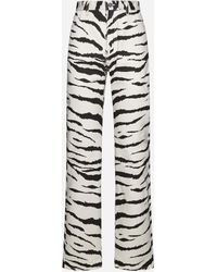 Alaïa - Zebra Print Jeans - Lyst