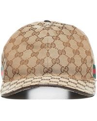 Gucci - GG And Web Motif Baseball Cap - Lyst