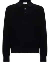 Studio Nicholson - Cotton Knit Bourne Polo Shirt - Lyst
