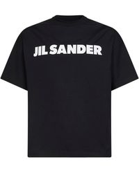 Jil Sander - Lightweight Cotton Jersey Logo T-Shirt - Lyst