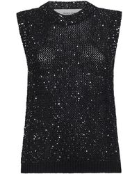 Golden Goose - Sequin Mesh Journey Top - Lyst