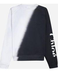 Chloé - Logo Cotton Sweatshirt - Lyst