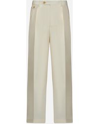 AURALEE - Wool And Mohair Trousers - Lyst