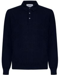 D 40 - Wool And Viscose And Cashmere Polo Shirt - Lyst