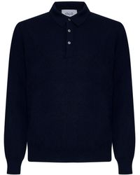 D 40 - Wool And Viscose And Cashmere Polo Shirt - Lyst