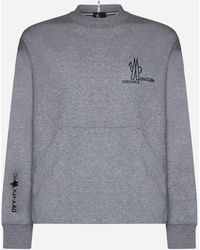 3 MONCLER GRENOBLE - Logo Cotton Sweatshirt - Lyst