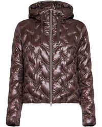 Herno Resort - Dark Chocolate Ultralight Nylon Resort Hooded Down Jacket - Lyst