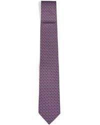Ferragamo - Dark Gancini Silk Twill Cerchio Tie - Lyst