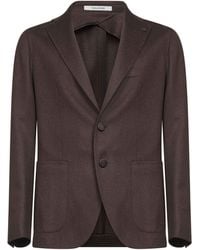 Tagliatore - Dark Camel Drap Single-Breasted Blazer<Br - Lyst