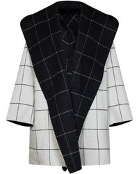 TOTEME - And Check Double Hooded Coat - Lyst