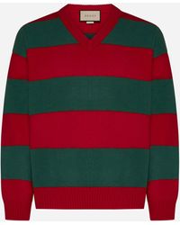 Gucci - Striped Wool Sweater - Lyst