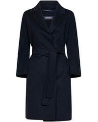 Max Mara - Dark Arona Short Belted Coat - Lyst