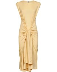 TOTEME - Midi Dress Tie-Waist Buttercup - Lyst