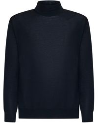 D 40 - Virgin Wool Mock Neck Sweater - Lyst