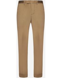 PT Torino - Master Stretch Cotton Trousers - Lyst