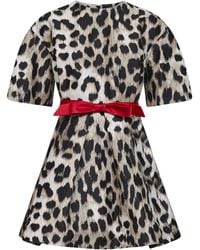 Givenchy - Leopard Jacquard Cocoon Mini Dress - Lyst