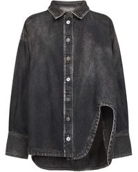 The Attico - Denim "Diana" Shirt Jacket - Lyst