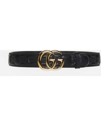 Gucci - GG Marmont Quilted Leather Belt - Lyst