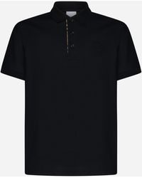 Burberry - Eddie Cotton Polo Shirt - Lyst