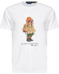 Polo Ralph Lauren - Cotton Jersey Custom Slim-Fit Polo Bear T-Shirt - Lyst