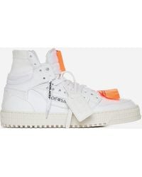 Off-White c/o Virgil Abloh - Off Court 3.0 Leather And Canvas Sneakers - Lyst