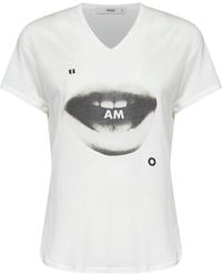 Fendi - Cotton Jersey T-Shirt With Ti Amo Print - Lyst