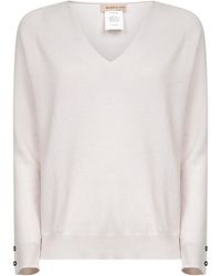 Blanca Vita - Knit V-Neck Sweater - Lyst