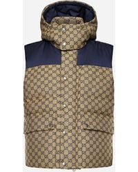 Gucci - Quilted GG Cotton-blend Down Vest - Lyst