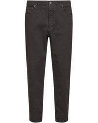 Brunello Cucinelli - Dark Garment-Dyed Lightweight Comfort Denim Iconic Fit Jeans - Lyst
