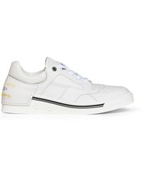 Fendi - Leather Fender Low-Top Sneakers - Lyst