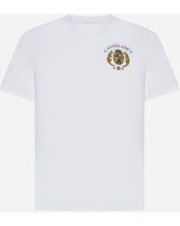 Casablancabrand - Joyaux D'afrique Tennis Club Cotton T-shirt - Lyst