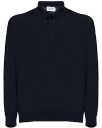 D 40 - Virgin Wool Knit Polo Shirt - Lyst