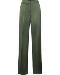Blanca Vita - Satin Plettro Palazzo Trousers - Lyst