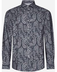 Brunello Cucinelli - Paisley Print Cotton Shirt - Lyst