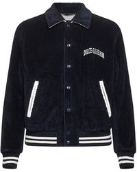 Dolce & Gabbana - Corduroy Jacket With Embroidered Logo - Lyst