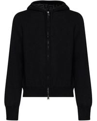 Fendi - Ff Zucca Cashmere Knit Zip-Up Hoodie - Lyst