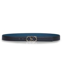 Ferragamo - Two-Tone Gancini Reversible Belt - Lyst