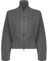 Brunello Cucinelli - Sparkling Knit Zip-Up Cardigan - Lyst