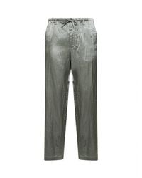 Dries Van Noten - Mint Viscose And Cotton Straight-Leg Trousers - Lyst