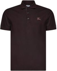 Burberry - Clove Cotton Pique Embroidered Polo Shirt - Lyst