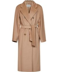 Max Mara - Camel 101801 Icon Coat Madame Belted Coat - Lyst