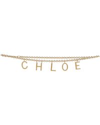 Chloé - Chloã Chloã Letters Jewelry Belt - Lyst