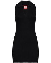DIESEL - Ribbed Knit M-Lilma Mini Dress - Lyst
