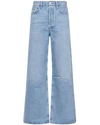 Agolde - Light Denim Dame High-Rise Wide-Leg Jeans - Lyst