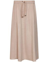 Herno Resort - Chantilly Cashmere-Feel Flannel Resort Long Skirt - Lyst