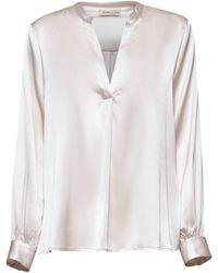 Blanca Vita - Stretch Silk Satin Tradey Tunic - Lyst