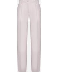 P.A.R.O.S.H. - Raisa Viscose And Linen Trousers - Lyst
