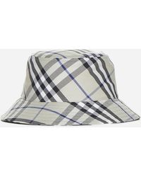 Burberry - Check Twill Bucket Hat - Lyst