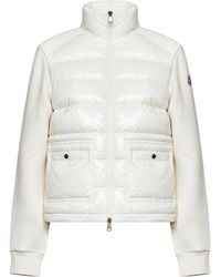 Moncler - Fleece And Padded Nylon Zip-Up Sweatshirt - Lyst