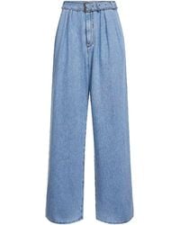 Dries Van Noten - Denim Belted Wide-Leg Jeans - Lyst